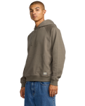 The RVCA Mens Dayshift Hoodie in Mushroom