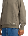 The RVCA Mens Dayshift Hoodie in Mushroom