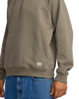 The RVCA Mens Dayshift Hoodie in Mushroom