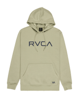 The RVCA Mens Big RVCA Hoodie in Light Khaki