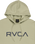 The RVCA Mens Big RVCA Hoodie in Light Khaki