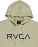 The RVCA Mens Big RVCA Hoodie in Light Khaki