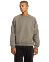 The RVCA Mens Dayshift 2 Sweatshirt in Mushroom