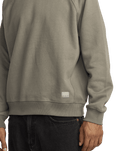 The RVCA Mens Dayshift 2 Sweatshirt in Mushroom