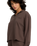 The RVCA Womens Glory Waffle Sweatshirt in Brown Bear