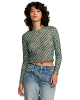 The RVCA Womens River Top in Sea Green