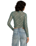 The RVCA Womens River Top in Sea Green