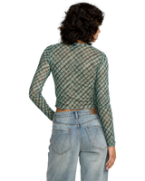 The RVCA Womens River Top in Sea Green