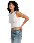 The RVCA Womens Shiver Knit Vest in Whisper White