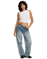 The RVCA Womens Shiver Knit Vest in Whisper White