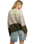 The RVCA Womens Ty Jumper in Cypress Green