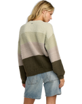 The RVCA Womens Ty Jumper in Cypress Green