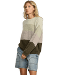 The RVCA Womens Ty Jumper in Cypress Green