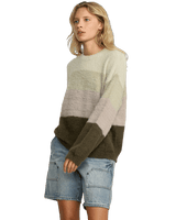 The RVCA Womens Ty Jumper in Cypress Green