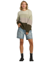 The RVCA Womens Ty Jumper in Cypress Green