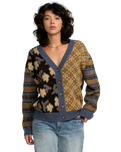 The RVCA Womens Lumen Cardigan in Stone Blue