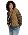 The RVCA Womens Lumen Cardigan in Stone Blue