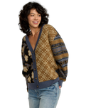 The RVCA Womens Lumen Cardigan in Stone Blue