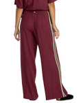 The RVCA Womens SYD Stripe Joggers in Wine