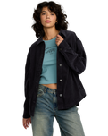 The RVCA Womens Birdie Cord Overshirt in Gravel
