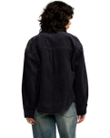The RVCA Womens Birdie Cord Overshirt in Gravel