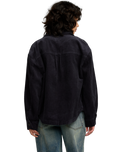 The RVCA Womens Birdie Cord Overshirt in Gravel