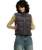 The RVCA Womens Eezeh Puffer Gilet in Gravel