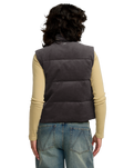 The RVCA Womens Eezeh Puffer Gilet in Gravel