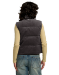 The RVCA Womens Eezeh Puffer Gilet in Gravel