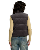 The RVCA Womens Eezeh Puffer Gilet in Gravel