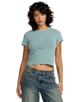 The RVCA Womens Forever T-Shirt in Blue Haze