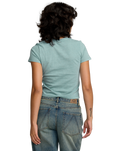 The RVCA Womens Forever T-Shirt in Blue Haze
