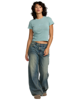 The RVCA Womens Forever T-Shirt in Blue Haze