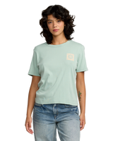 The RVCA Womens Daily T-Shirt in Mist Blue