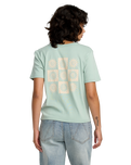 The RVCA Womens Daily T-Shirt in Mist Blue
