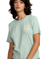 The RVCA Womens Daily T-Shirt in Mist Blue