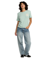 The RVCA Womens Daily T-Shirt in Mist Blue