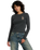 The RVCA Womens Fortune Long Sleeve T-Shirt in Washed Black