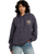 The RVCA Womens Baggie Hoodie in Gravel