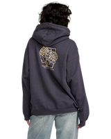 The RVCA Womens Baggie Hoodie in Gravel