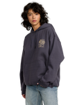 The RVCA Womens Baggie Hoodie in Gravel