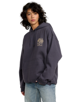 The RVCA Womens Baggie Hoodie in Gravel