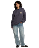 The RVCA Womens Baggie Hoodie in Gravel