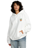 The RVCA Womens Baggie Hoodie in Vintage White