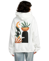 The RVCA Womens Baggie Hoodie in Vintage White
