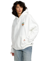 The RVCA Womens Baggie Hoodie in Vintage White