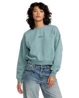 The RVCA Womens Forever Sweatshirt in Blue Haze