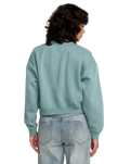 The RVCA Womens Forever Sweatshirt in Blue Haze