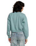 The RVCA Womens Forever Sweatshirt in Blue Haze