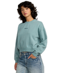 The RVCA Womens Forever Sweatshirt in Blue Haze